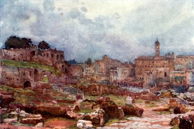 Forumet, tittar mot Capitolium av Alberto Pisa