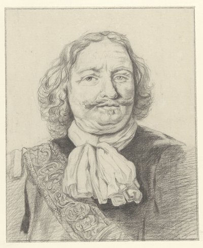 Porträtt av Egbert Meussen Kortenaer av Albertus Brondgeest