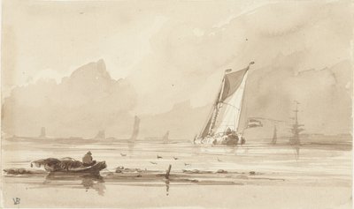 Havslandskap av Albertus van Beest