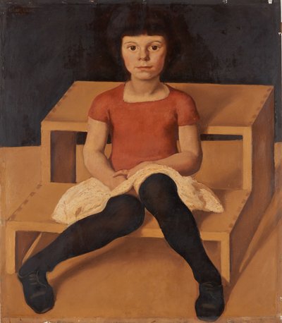 Ila, konstnärens yngre dotter, 1920. av Albin Egger Lienz