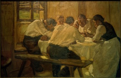 Lunch (soppan, version II) av Albin Egger Lienz
