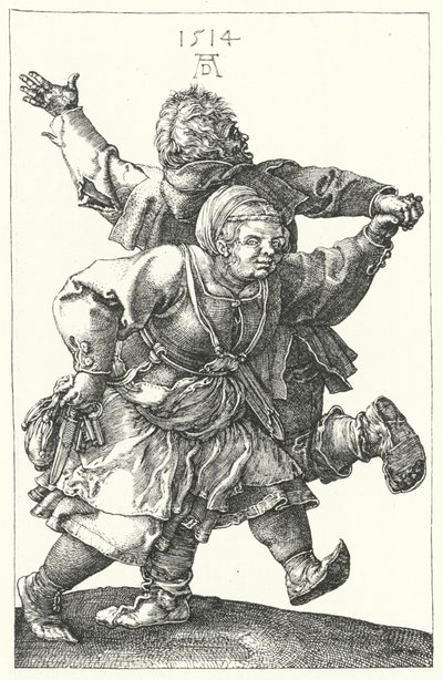 Bondepar dansar av Albrecht (after) Durer or Duerer