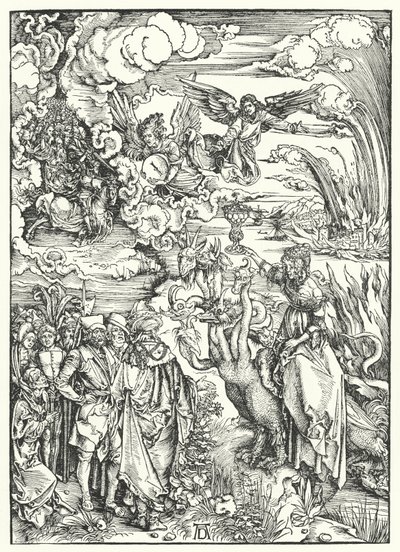 The Whore of Babylon (gravyr) av Albrecht (after) Durer or Duerer