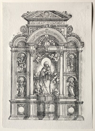 Altare med den vackra Maria av Regensburg, 1520. av Albrecht Altdorfer