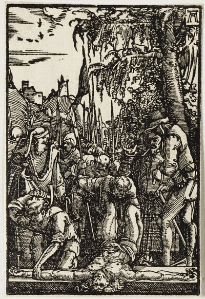 Kristus spikad på korset, ca. 1513. av Albrecht Altdorfer