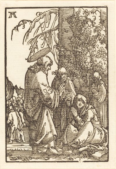 Kristus tar avsked med Maria före lidandet av Albrecht Altdorfer