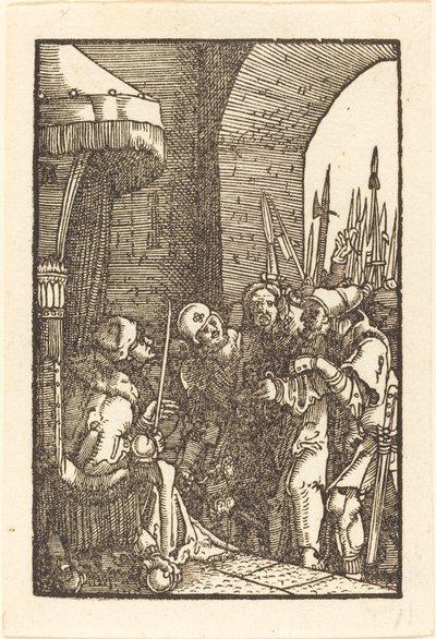 Kristus före Kaifas av Albrecht Altdorfer