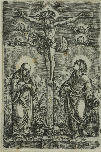 Kristus på korset (Den lilla korsfästelsen) av Albrecht Altdorfer