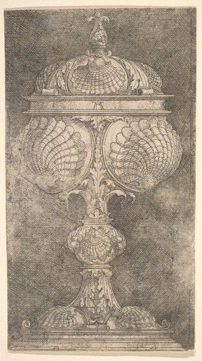 Täckt bägare med skal.n.d. av Albrecht Altdorfer