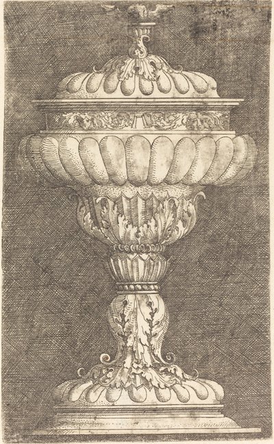 Täckt bägare med bevingad boll av Albrecht Altdorfer