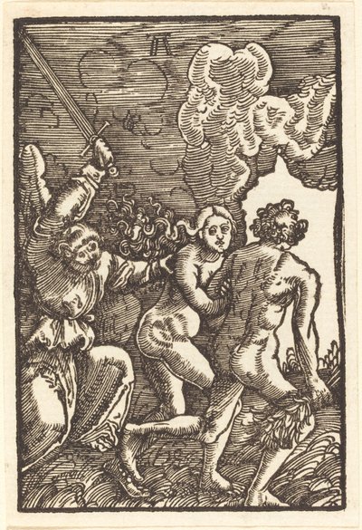 Utvisning från paradiset av Albrecht Altdorfer