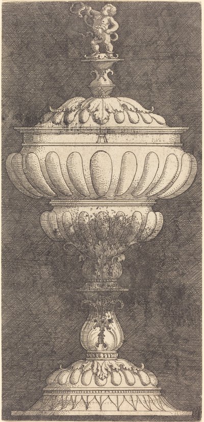 Bägare med spädbarns Hercules på toppen av Albrecht Altdorfer