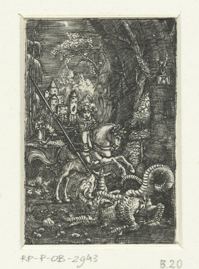 Saint George dödar draken av Albrecht Altdorfer