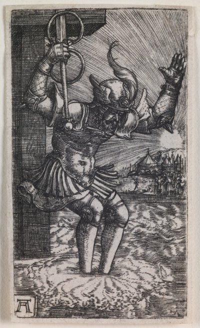 Horatius Cocles hoppar ner i Tibern av Albrecht Altdorfer