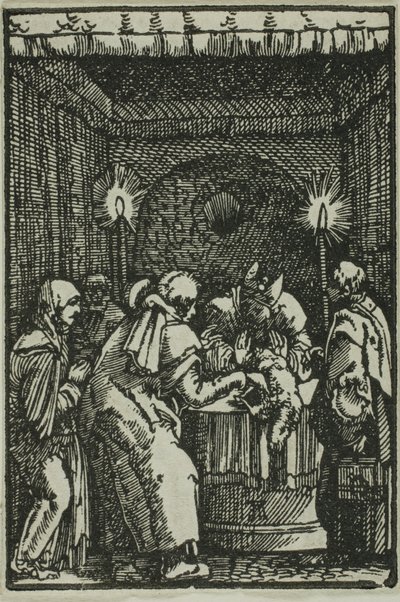 Joachims offergåva Refused, ur Människans fall och frälsning av Albrecht Altdorfer