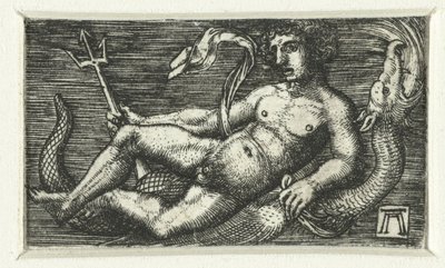 Liggande Neptunus av Albrecht Altdorfer