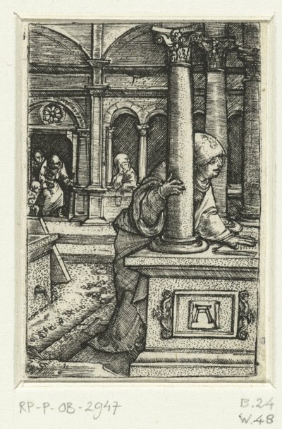 Mary letar efter sin son i synagogan av Albrecht Altdorfer
