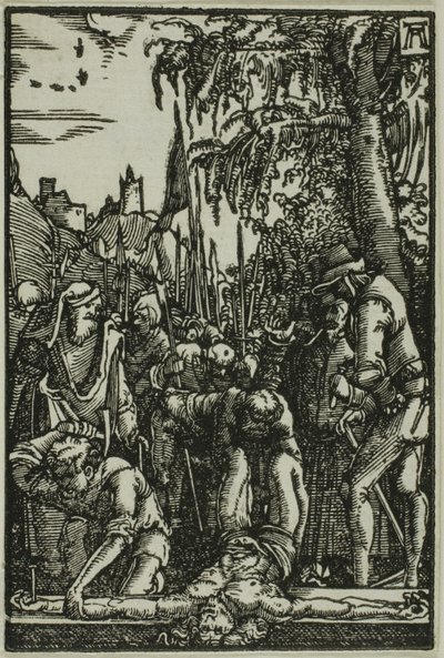 Att spika på korset, från Människans fall och återlösning av Albrecht Altdorfer