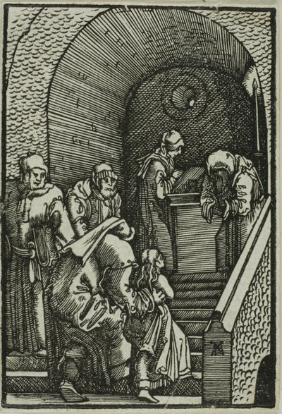 Presentation av Jungfrun, från Människans fall och återlösning av Albrecht Altdorfer