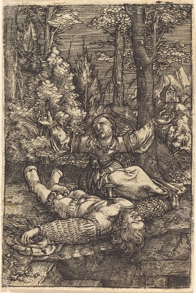 Pyramus och Thisbe av Albrecht Altdorfer