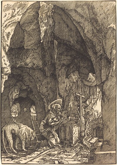 Saint Hieronymus i grottan av Albrecht Altdorfer