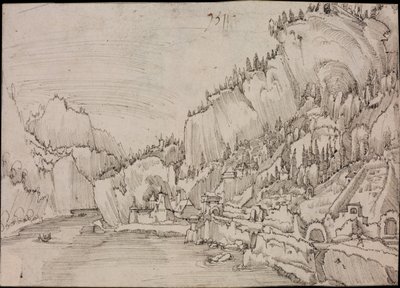 Sarmingstein vid Donau, 1511 av Albrecht Altdorfer