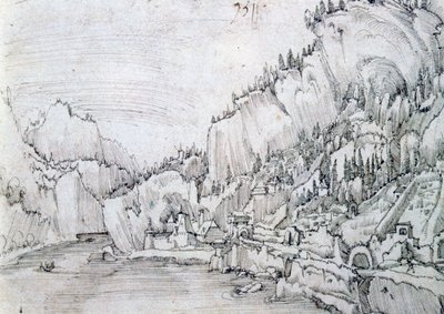 Sarmingstein vid Donau, 1500-talet av Albrecht Altdorfer