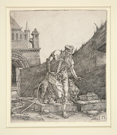 St. Hieronymus vid en mur av Albrecht Altdorfer