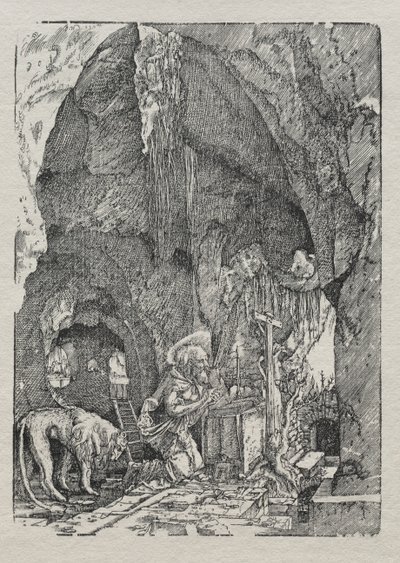 St. Hieronymus i grottan av Albrecht Altdorfer