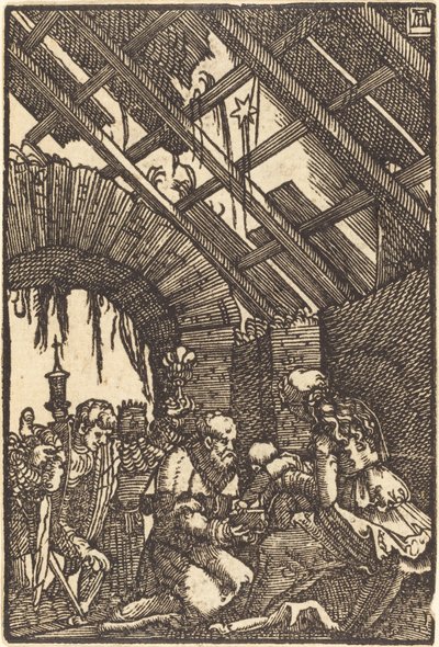 Tillbedjan av Magi av Albrecht Altdorfer