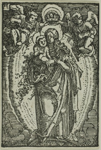 Jungfruns kröning, från Människans fall och återlösning av Albrecht Altdorfer