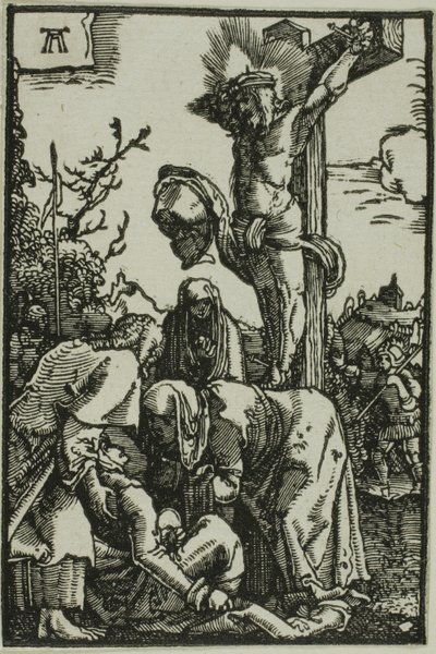 Korsfästelsen, från Människans fall och återlösning av Albrecht Altdorfer
