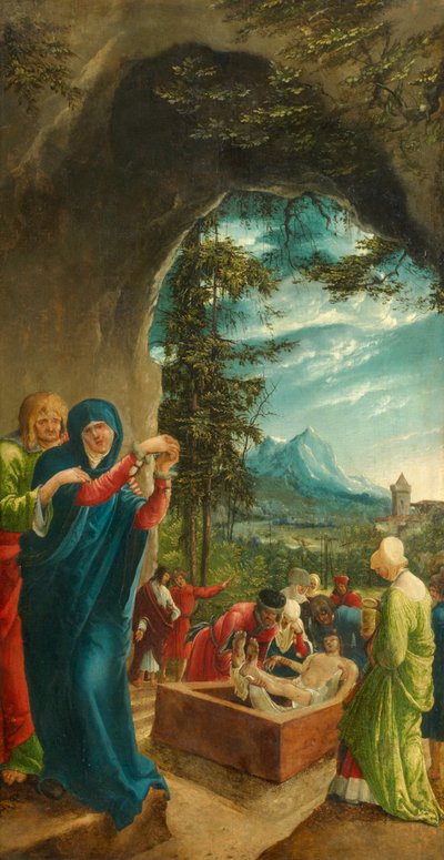 Kristi gravläggning, 1518 av Albrecht Altdorfer