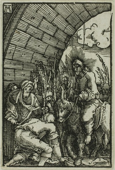 Inträdet i Jerusalem, från Människans fall och återlösning av Albrecht Altdorfer