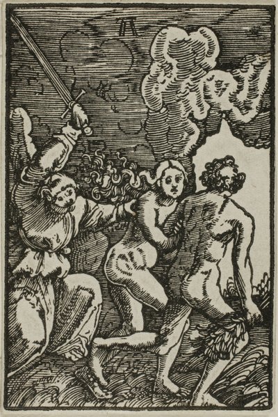 Utdrivningen från paradiset, från människans syndafall och återlösning av Albrecht Altdorfer