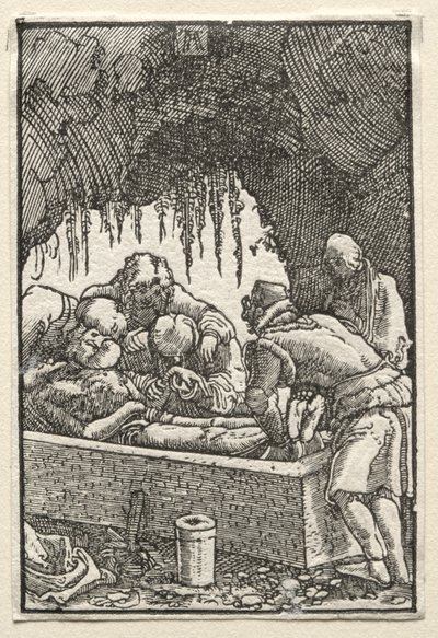 Människans fall och återlösning: Kristi begravning, ca. 1515. av Albrecht Altdorfer