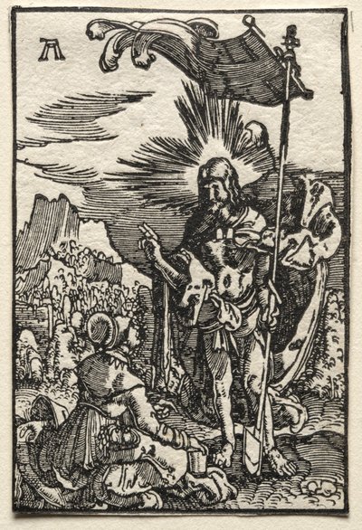 Människans fall och återlösning: Kristus visar sig för den heliga Maria Magdalena, ca. 1515. av Albrecht Altdorfer
