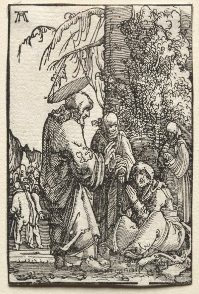 Människans fall och återlösning: Kristus tar avsked av sin moder före lidandet, ca. 1515. av Albrecht Altdorfer