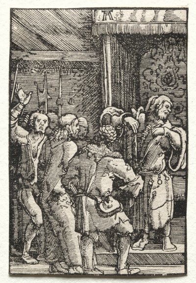 Människans fall och återlösning: Kristus före Kaifas, ca. 1515. av Albrecht Altdorfer