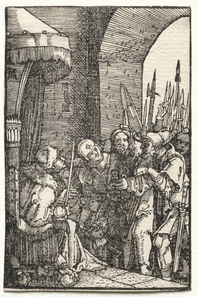 Människans fall och återlösning: Kristus inför Pilatus av Albrecht Altdorfer
