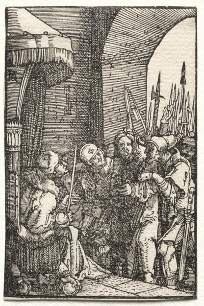 Människans fall och återlösning: Kristus före Pilatus, ca. 1515. av Albrecht Altdorfer