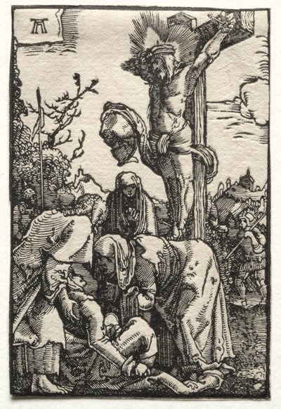 Människans fall och återlösning: Kristus på korset av Albrecht Altdorfer
