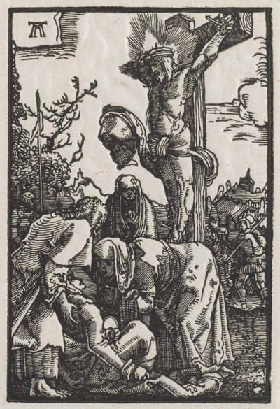 Människans fall och återlösning: Kristus på korset, ca. 1515. av Albrecht Altdorfer
