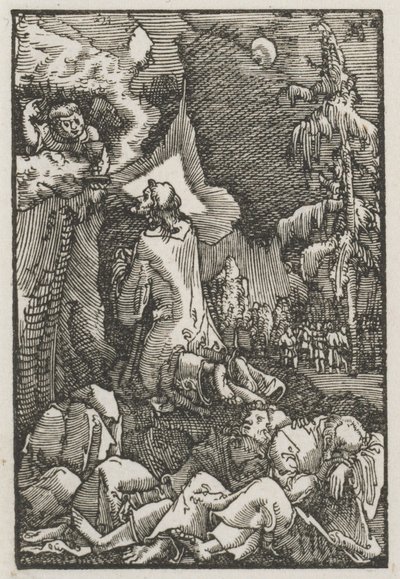Människans fall och återlösning: Kristus på Oljeberget, ca. 1515. av Albrecht Altdorfer