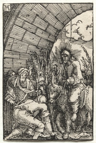 Människans fall och återlösning: Inträdet i Jerusalem av Albrecht Altdorfer
