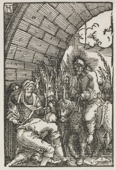 Människans fall och återlösning: Inträdet i Jerusalem, ca. 1515. av Albrecht Altdorfer