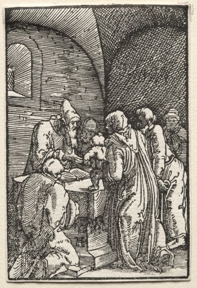 Människans fall och återlösning: Presentationen av Kristus i templet av Albrecht Altdorfer