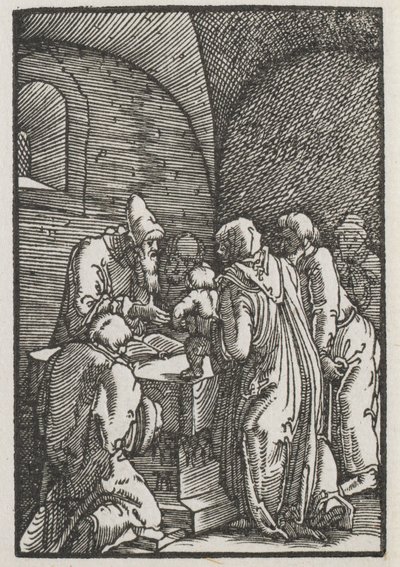 Människans fall och återlösning: Presentationen av Kristus i templet av Albrecht Altdorfer