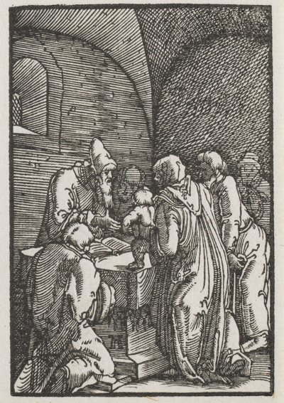 Människans fall och återlösning: Presentationen av Kristus i templet, ca. 1515. av Albrecht Altdorfer