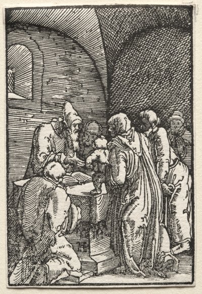 Människans fall och återlösning: Presentationen av Kristus i templet, ca. 1515. av Albrecht Altdorfer